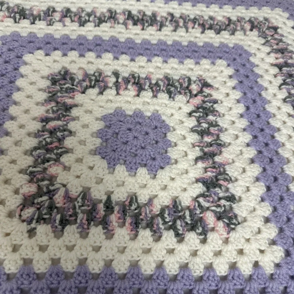 granny square crochet baby blanket/ Lap Blanket